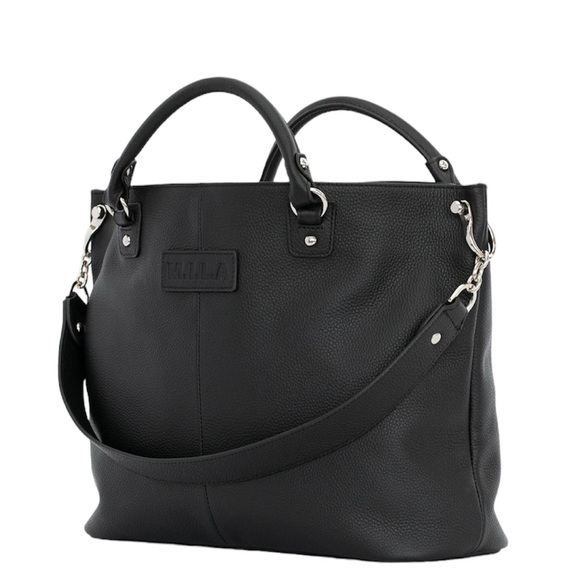 Darcy Bag M.I.L.A. Made In Los Angeles Slouchy Style Black Leather Hobo Bag - Picture 2 of 5